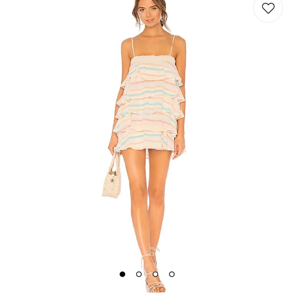 Liv Dress in Spring Rainbow - Tiered Ruffle Dress